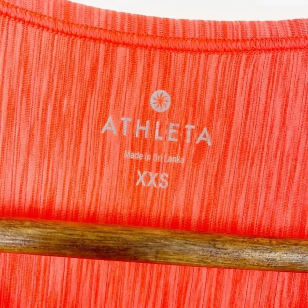 Athleta Orange Coral Short Sleeve Top XXS